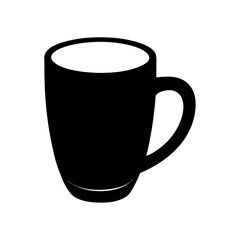 Coffee mug silhouette vector illustration