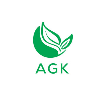 AGK Letter Logo, agk logo icon design