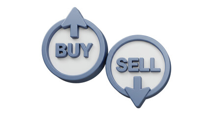 Isolated Buy and Sell Icons