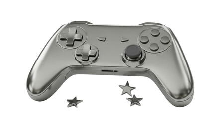 Isolated Metallic Game Controller with Stars