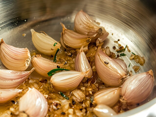 sauteed garlic and onions