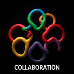 Obraz premium teamwork and collaboration concept illustration