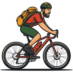 Fototapeta premium cyclist riding a bicycle