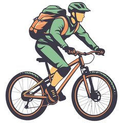 Obraz premium cyclist riding a bicycle