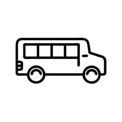 school bus icon vector illustration