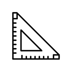 triangle scale ruler vector illustration