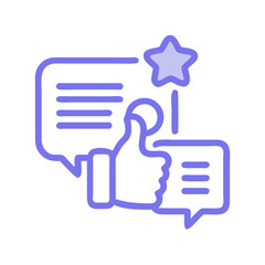 thumb up like symbol user review concept vector illustration