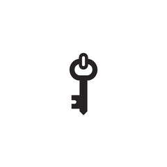 Fototapeta premium Minimalist key icon on transparent background, security concept