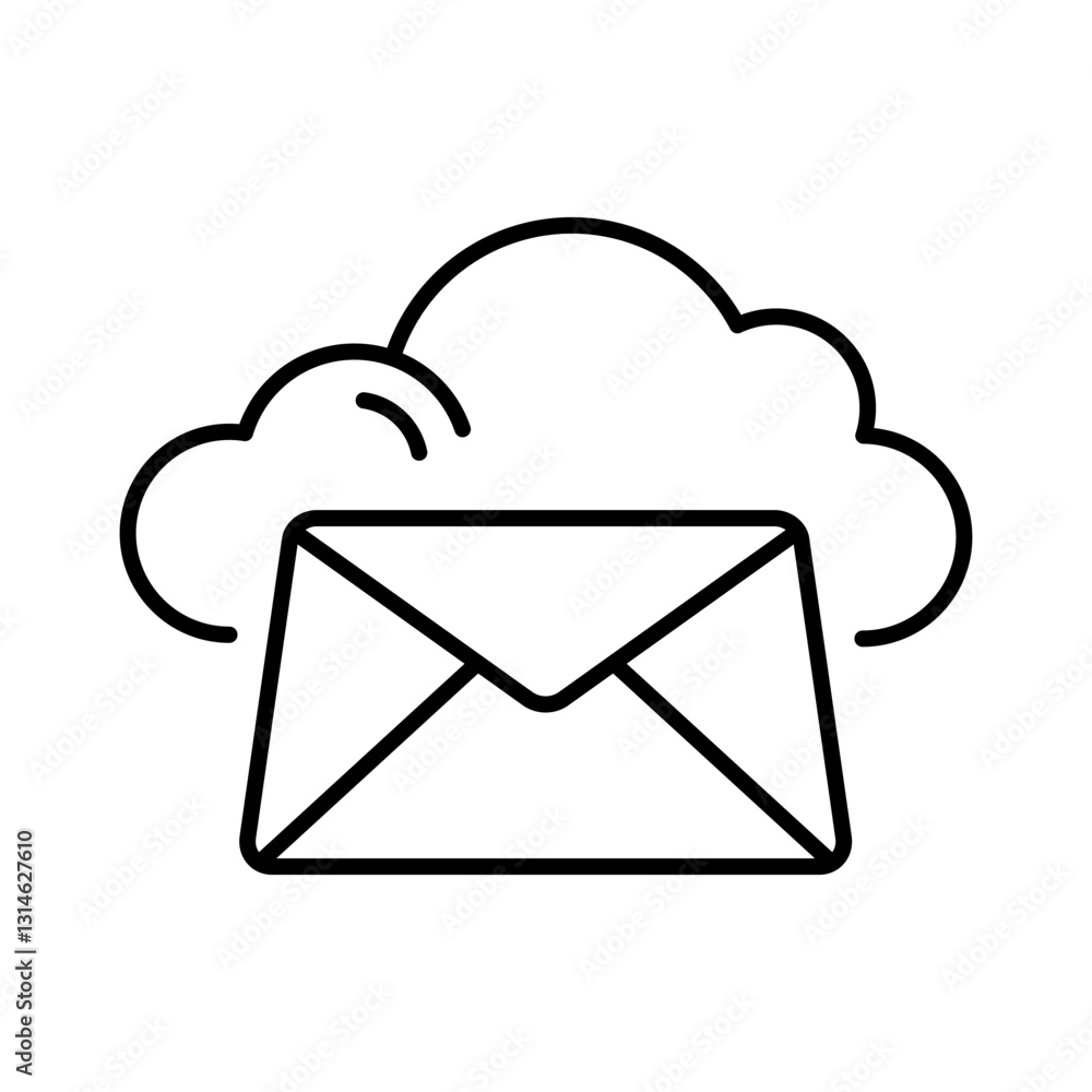 Canvas Prints email linear icon. envelope icon. editable stroke. vector illustration