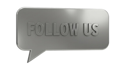 Isolated Follow Us Sign