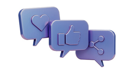 Naklejka premium Isolated Social Media Icons