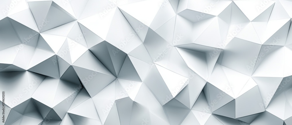 Poster abstract geometric background with white triangles and polygonal shapes in modern style for creative