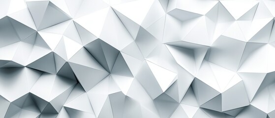 Obraz premium Abstract geometric background with white triangles and polygonal shapes in modern style for creative design