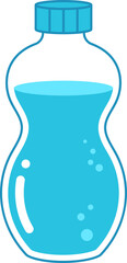 water bottle cartoon vector illustration