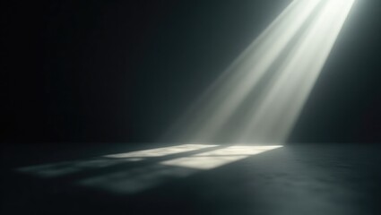 Close-up view of laser beam set against a backdrop.
