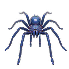 Isolated Iridescent Tarantula Spider, Arachnid Illustration