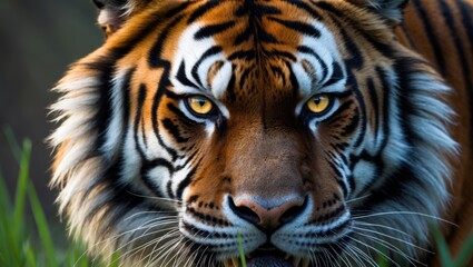 Naklejka premium Close-up encounter with a Tiger.