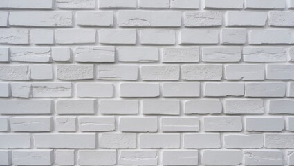 Elegant white brick exterior wall design as backdrop