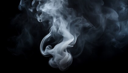 smoke on black background
