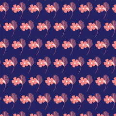 seamless background with flowers