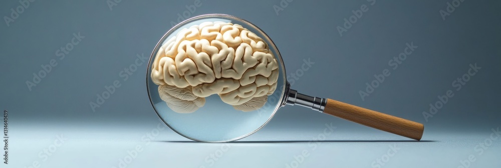 Poster Exploring the concepts of transparency and oversight in artificial intelligence through a magnifying glass view of an AI brain network