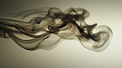 Surreal smoke and ink swirl merging together, artistic fluidity, dreamlike atmosphere
