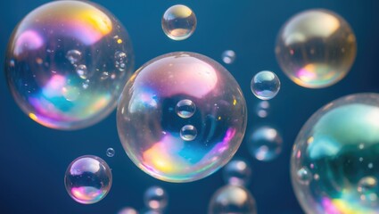 Bubble on a backdrop.