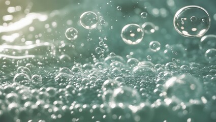 Bubbles present in boiling water