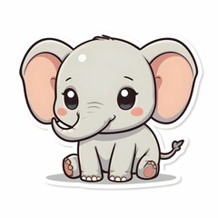 Fototapeta premium Cute Baby Elephant