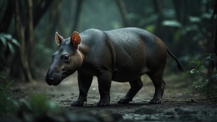 The Malayan tapir is the largest among the five species of tapir and is the only one found in Asia.