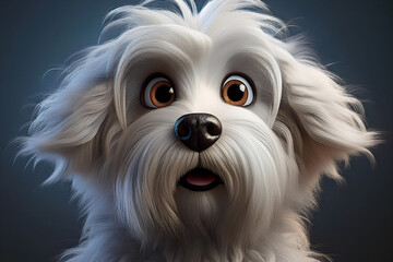 Naklejka premium Hundeportrait