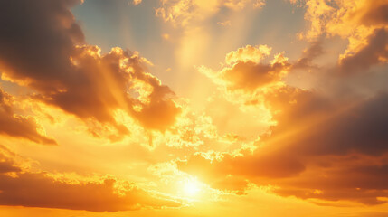 Obraz premium Radiant Skies – Majestic Sunrise & Sunset Horizons