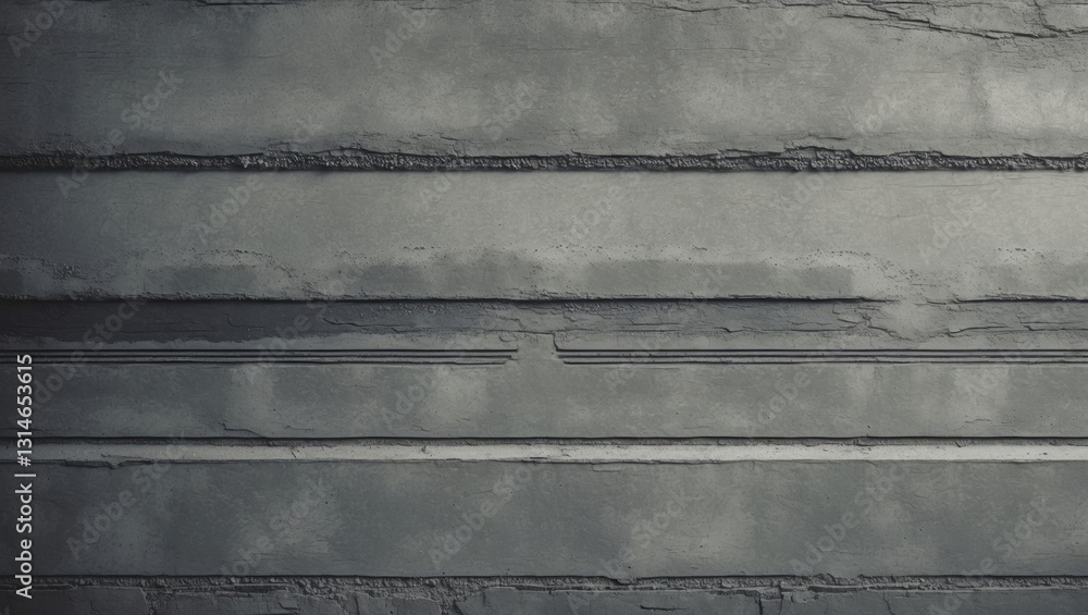 Poster horizontal design on concrete and cement texture for background and pattern.