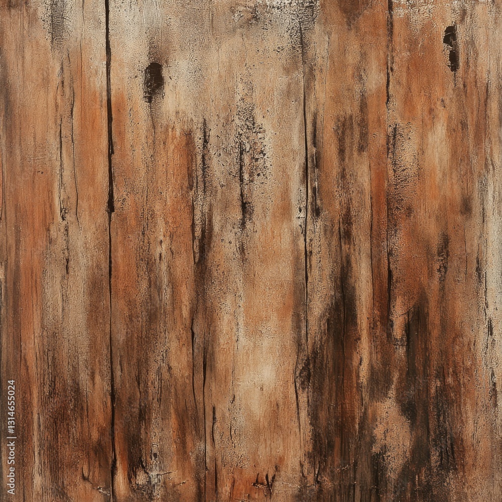 Poster rustic charm: a distressed wooden plank texture with weathered finish for a vintage backdrop
