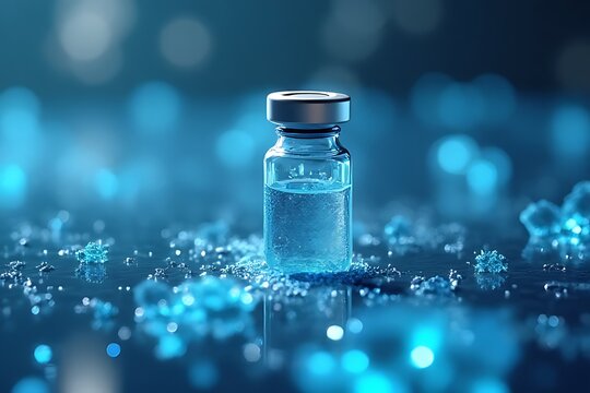 Administering vaccine doses medical facility product photography clinical environment close-up view health concept