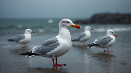 Obraz premium The laughing gull is a gull of medium size.