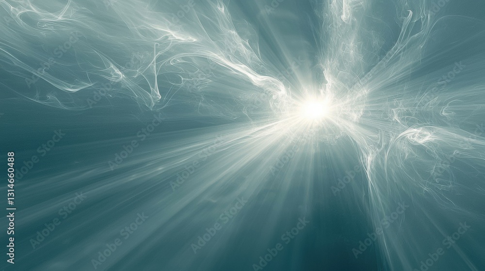 Aufkleber wispy transparent smoke abstract background with curling patterns and light effects for artistic and