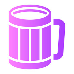 beer mug gradient icon