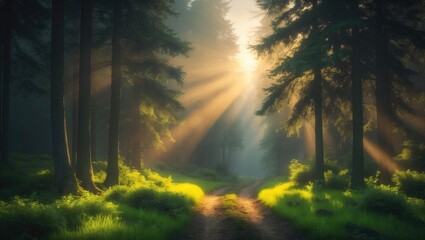 Lovely morning in the forest