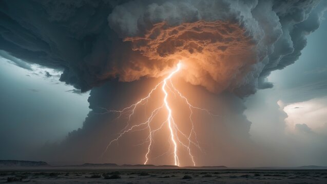 Massive thunderbolt - Powered by Adobe