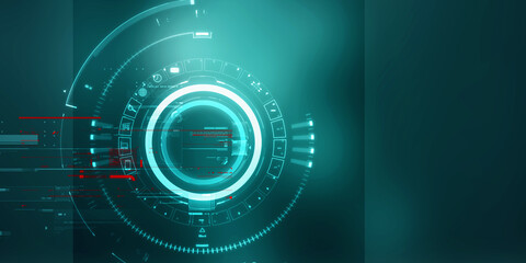 Obraz premium 2d illustration Abstract futuristic electronic circuit technology background
