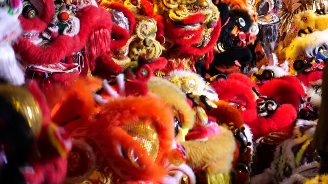 Lion dancing