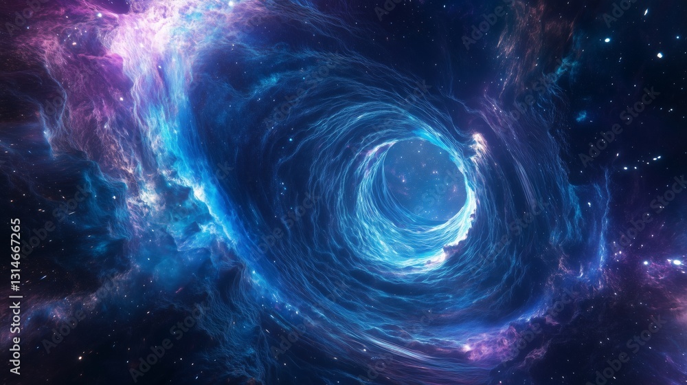 Canvas Prints the space-time tunnel deep in the nebula