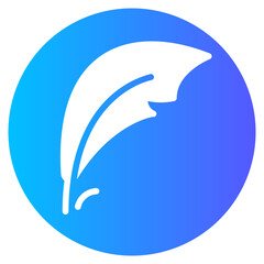 Obraz premium quill gradient icon