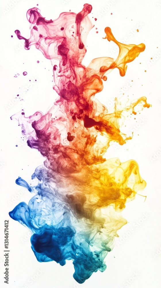 Aufkleber in a stunning display of artistry, vibrant swirls of ink blend seamlessly, creating a dynamic visual