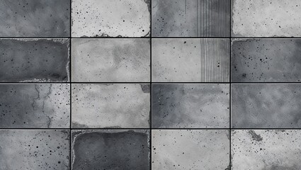 Raw gray concrete kitchen Seamless tiling tiles texture on abstract background design illustration 