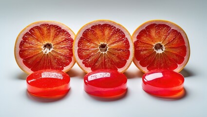 Fruit caramel, hard sugar confections, boiled sweets