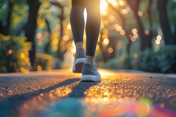 A young fitness man running on sunrise