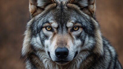 Fototapeta premium Grey Wolf Creature