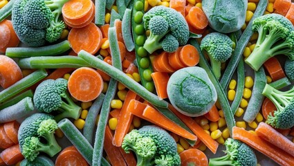 Frozen vegetables assortment